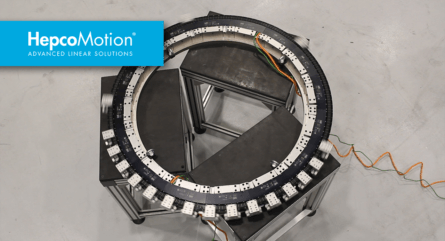 HepcoMotion - 配套倍福公司的XTS圆弧电机系统使用的，HEPCO公司的GFX圆弧导轨系统