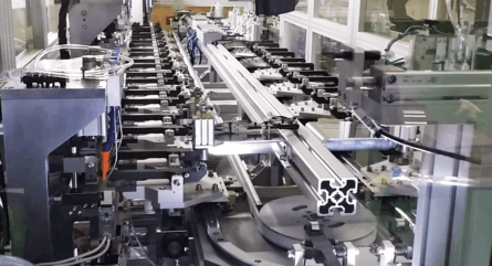 HepcoMotion - DTS环形线体应用于汽车电池的自动化装配