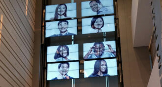 HepcoMotion - 三星创新中心的可移动屏幕