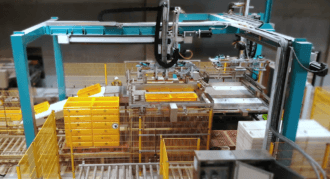 HepcoMotion - 渔船集装箱堆垛应用