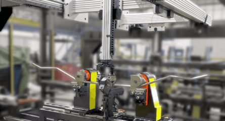 HepcoMotion - 独轮推车车架弯曲应用| HGS龙门架系统